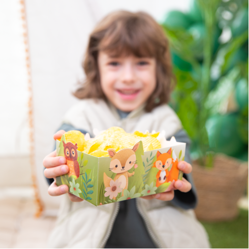 Chipszes dobozok – Erdei állatkák, 3 db Chipszes dobozok – Erdei állatkák, 3 db