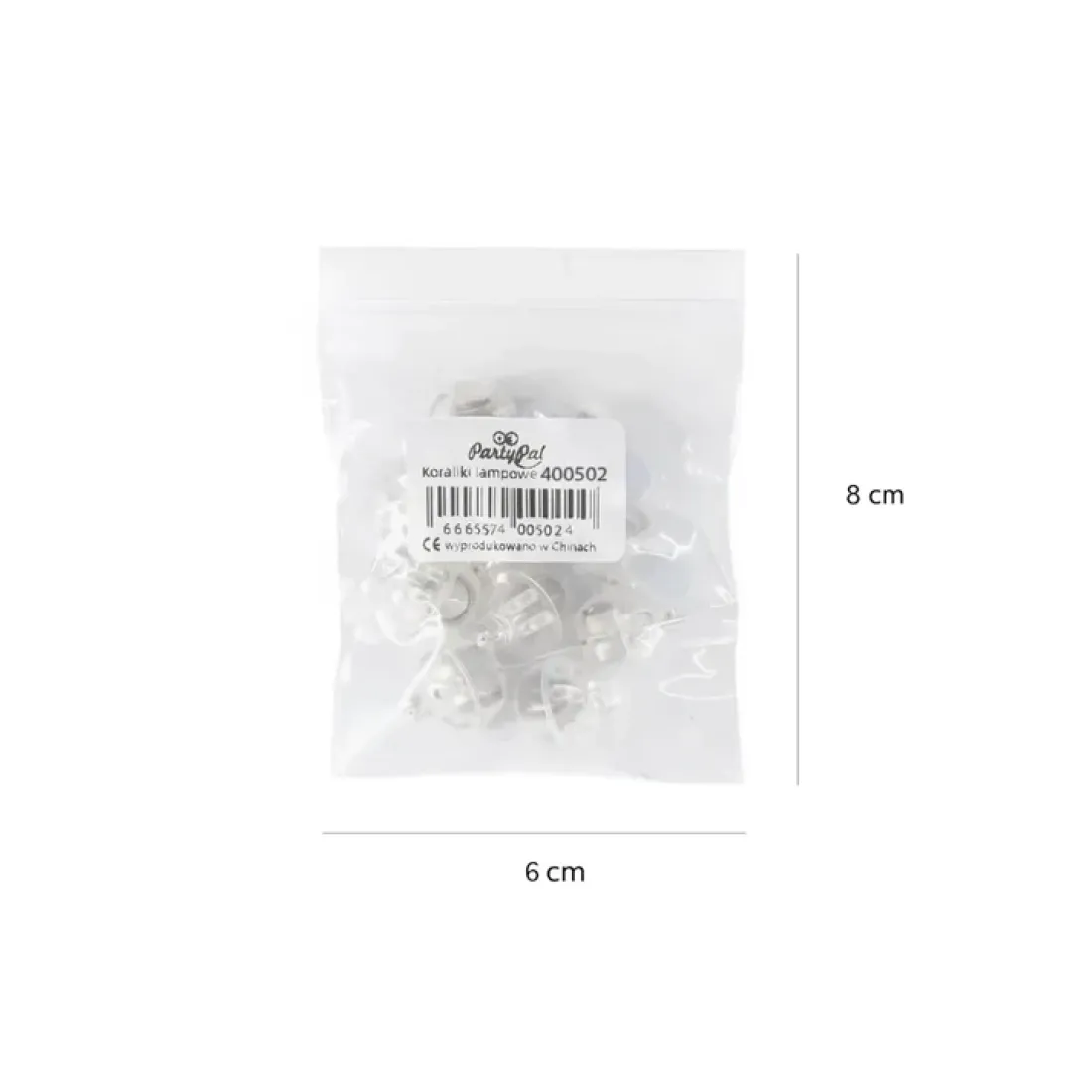 Fehér LED diódák lufikhoz, 10 db