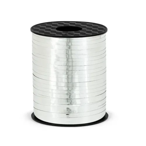 Svetleč plastični trak srebrne barve, 225 m