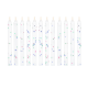 Narodeninové sviečky biele s trblietkami - nehasnúce 12 ks