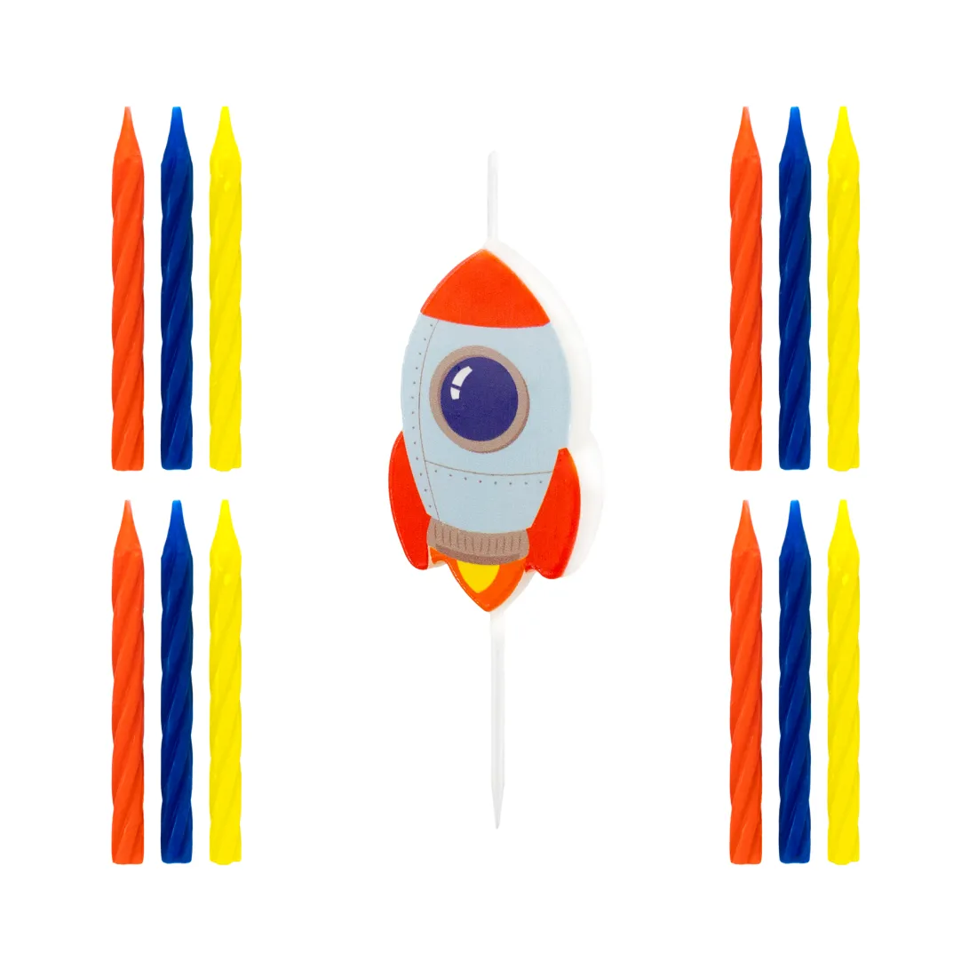 Rakétás szülinapi gyertyák, 13 db