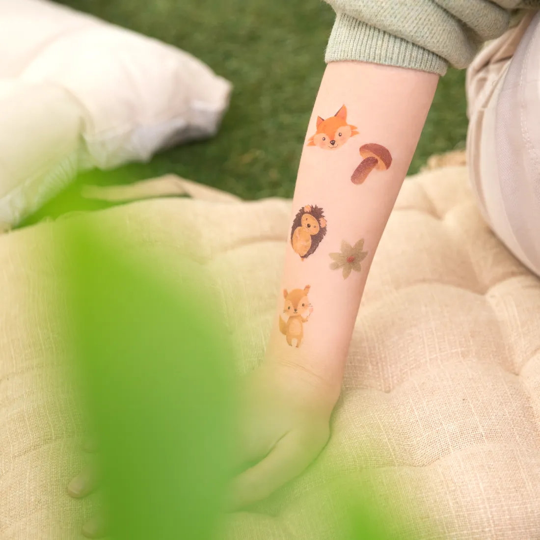 Tatuaje temporare cu animale de pădure, set 20 bucăți