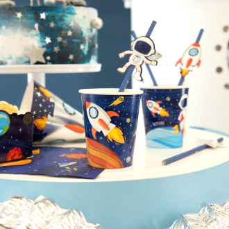 Papirnati kozarci Vesolje 220 ml, 8 kosov