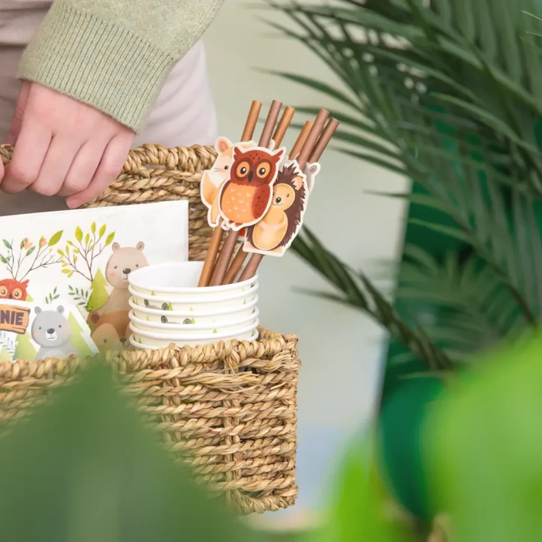 Paie din hârtie cu animale din pădure, 6 buc.