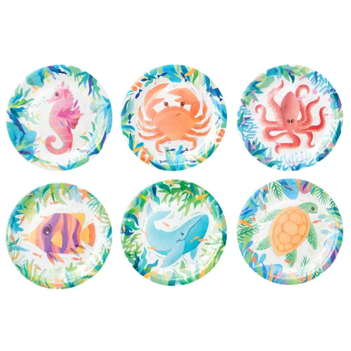 Farfurii din hârtie Ocean, 6 buc.