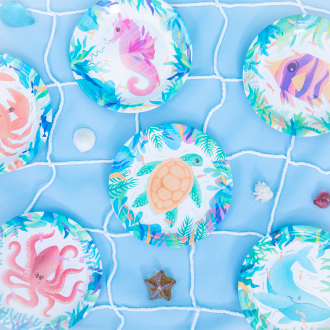 Papirnati krožniki Ocean, 6 kosov