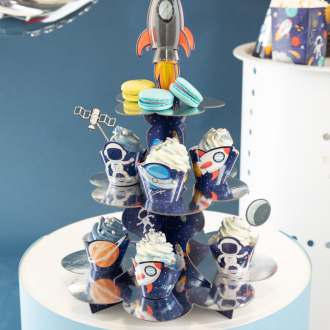 Papirnato stojalo za cupcakes in mafine Vesolje