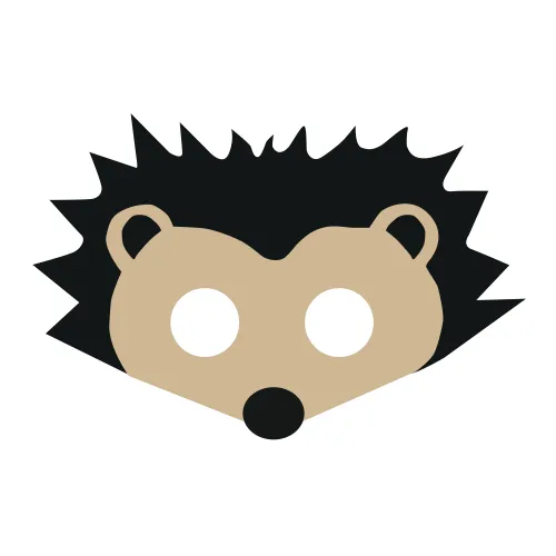 Mască din fetru arici, 1 buc.