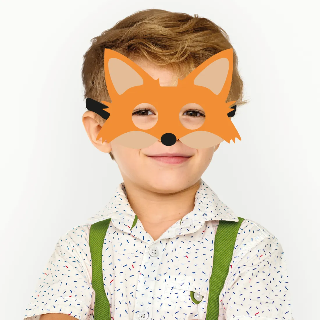 Mască din fetru vulpe, 1 buc.