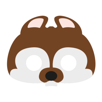 Filtrirna maska veverička 1 kos