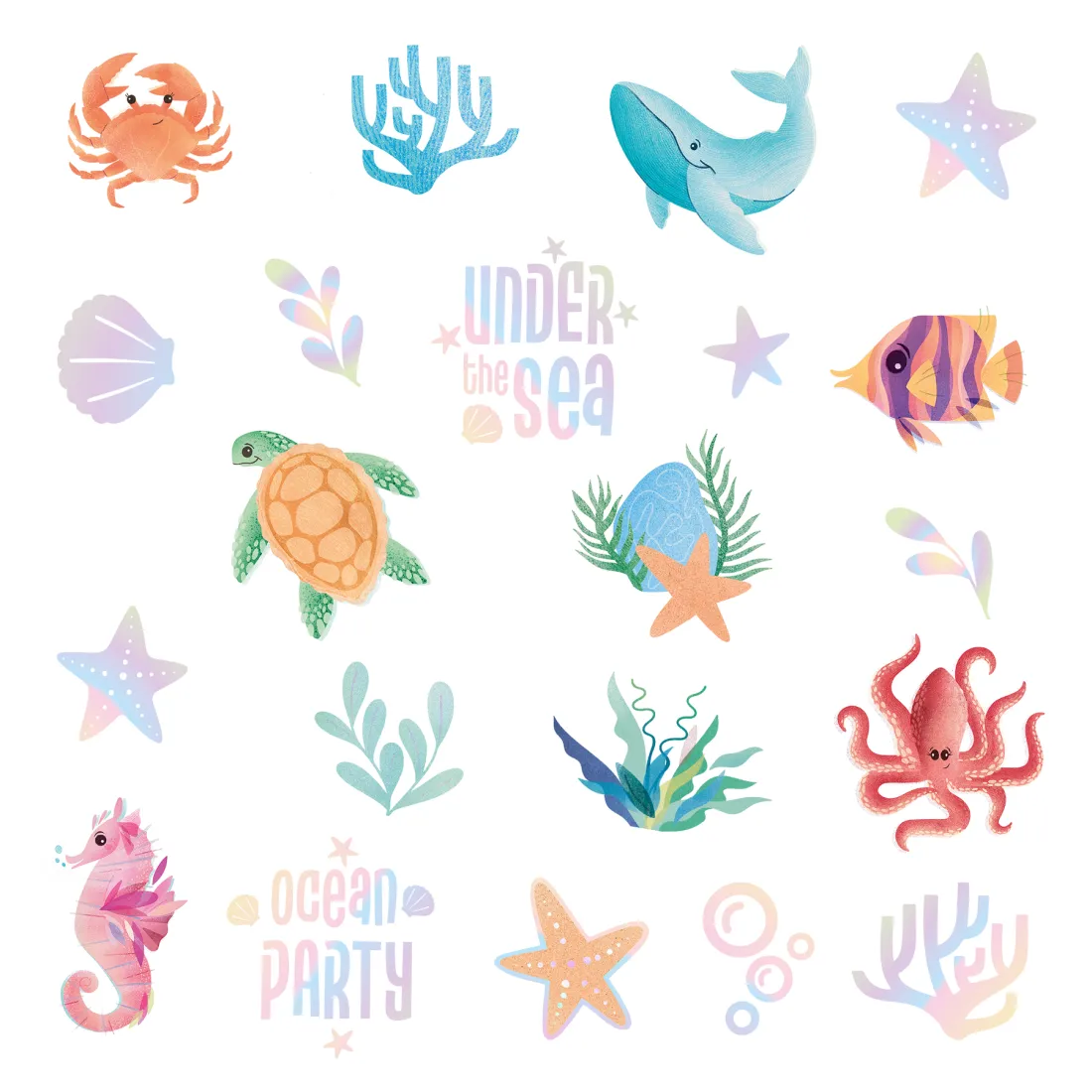 Tatuaje lavabile Ocean, 21 buc.