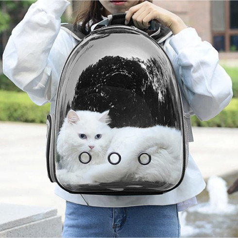 Prepravný batoh pre psy a mačky čierny