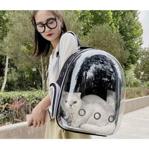 Prepravný batoh pre psy a mačky čierny