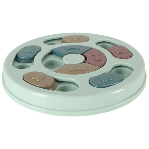 Psí hlavolam a spomaľovacia miska - modrá