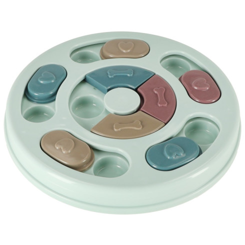 Psí hlavolam a spomaľovacia miska - modrá