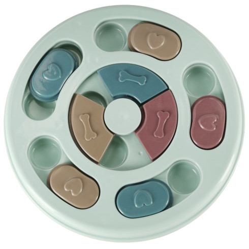 Psí hlavolam a spomaľovacia miska - modrá