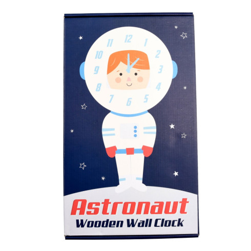 Detské drevené nástenné hodiny - Astronaut 37,5 cm Detské drevené nástenné hodiny - Astronaut 37,5 cm