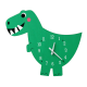 Detské nástenné hodiny - Dinosaur 39 cm
