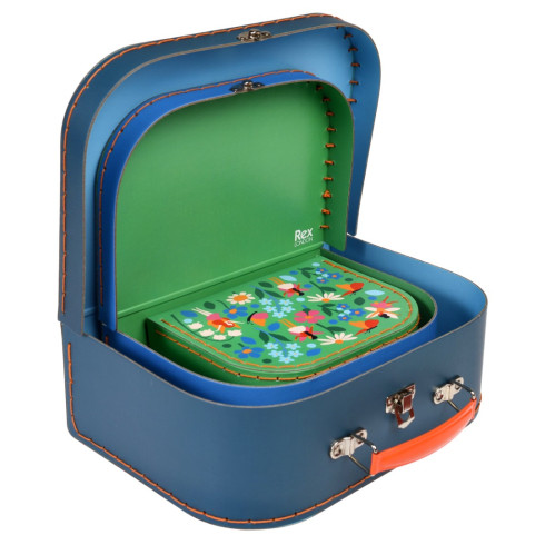 Kartónový kufrík kvetinové víly 20 cm - stredný