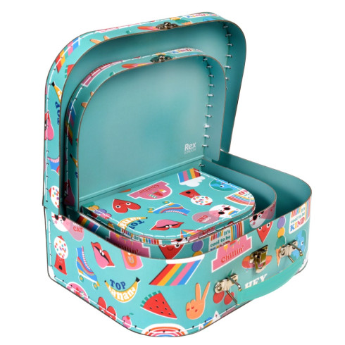 Kartónový kufrík Top Banana 20 cm - stredný