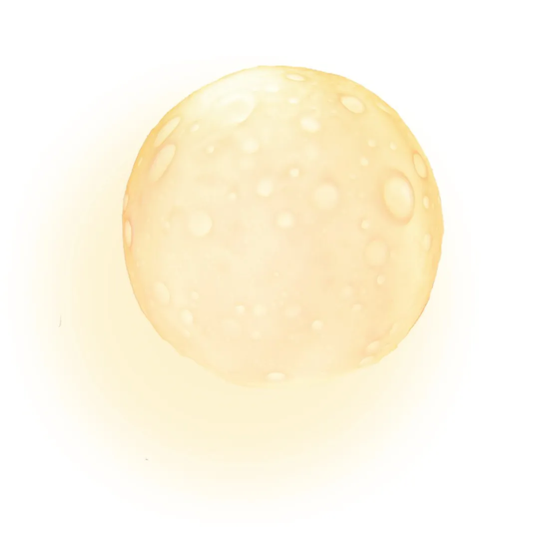 Noční LED lampa do dětského pokojíčku Měsíc úplněk