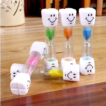 Presýpacie hodiny na čistenie zubov - časovač, modrý