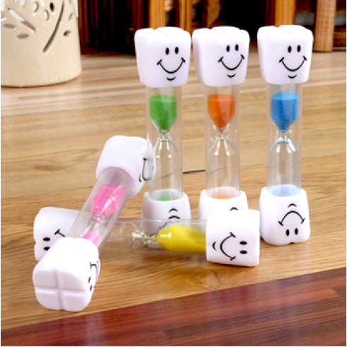 Presýpacie hodiny na čistenie zubov - časovač, modrý