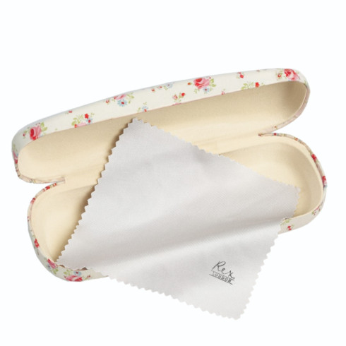 Puzdro na okuliare s motívom malých ruží