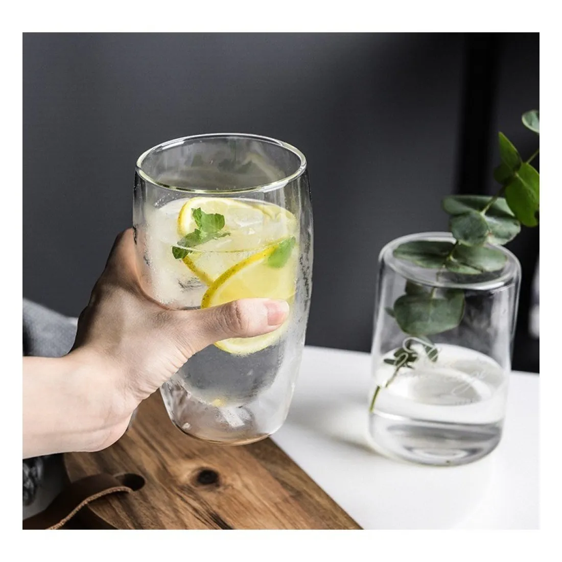 Termo poháre na latté - s dvojitým dnom 6 ks, 450 ml