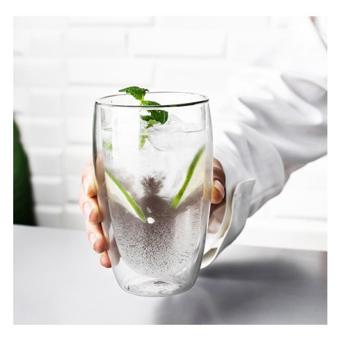 Termo poháre na latté - s dvojitým dnom 6 ks, 450 ml