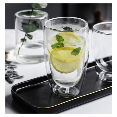 Termo poháre na latté - s dvojitým dnom 6 ks, 450 ml