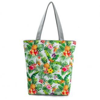 Veľká plážová taška s potlačou Green