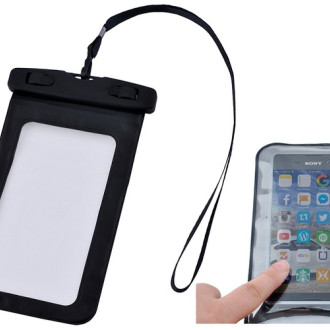 Vodeodolné púzdro na telefón - čierne