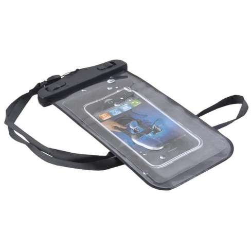 Vodeodolné púzdro na telefón - čierne