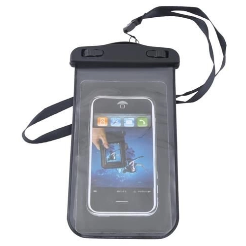 Vodeodolné púzdro na telefón - čierne