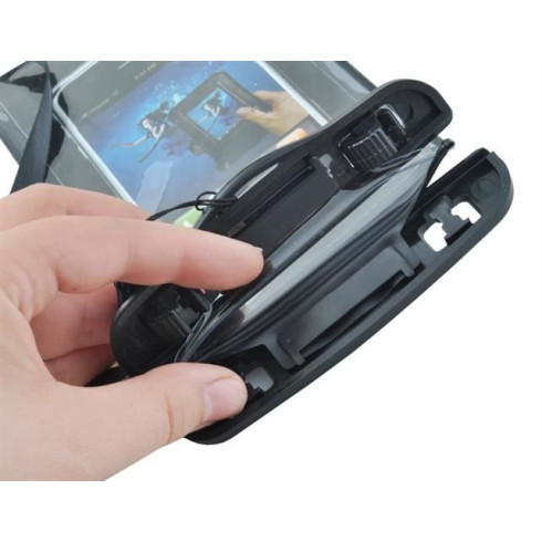 Vodeodolné púzdro na telefón - čierne