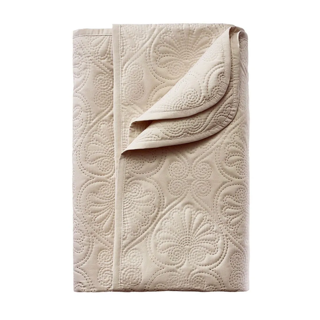 Béžový prehoz na posteľ Leila 220x240 cm