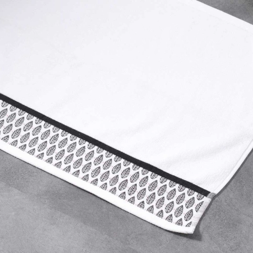 Kobereček - předložka do koupelny BOTANICA WHITE 50 x 85 cm