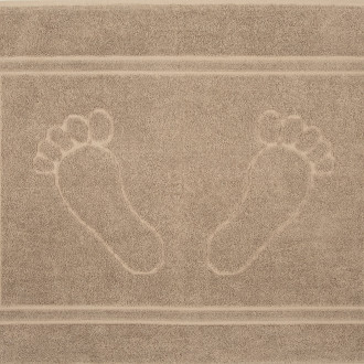 Kúpeľňový koberček Sammy z bavlny - bežový