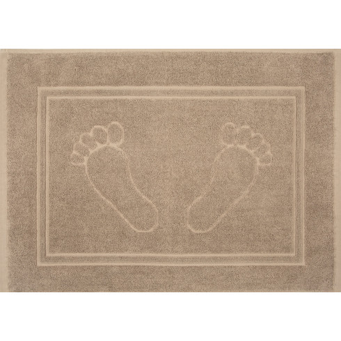 Kúpeľňový koberček Sammy z bavlny - bežový