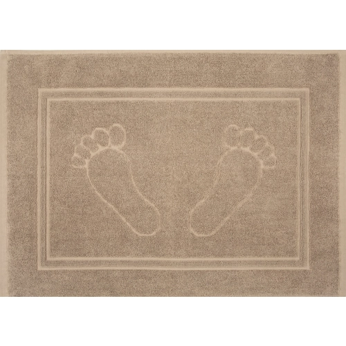 Kúpeľňový koberček Sammy z bavlny - bežový
