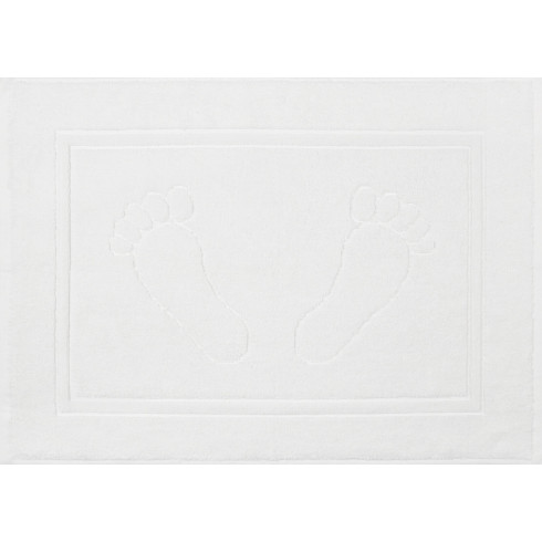 Koupelnový kobereček Sammy z bavlny - bílý