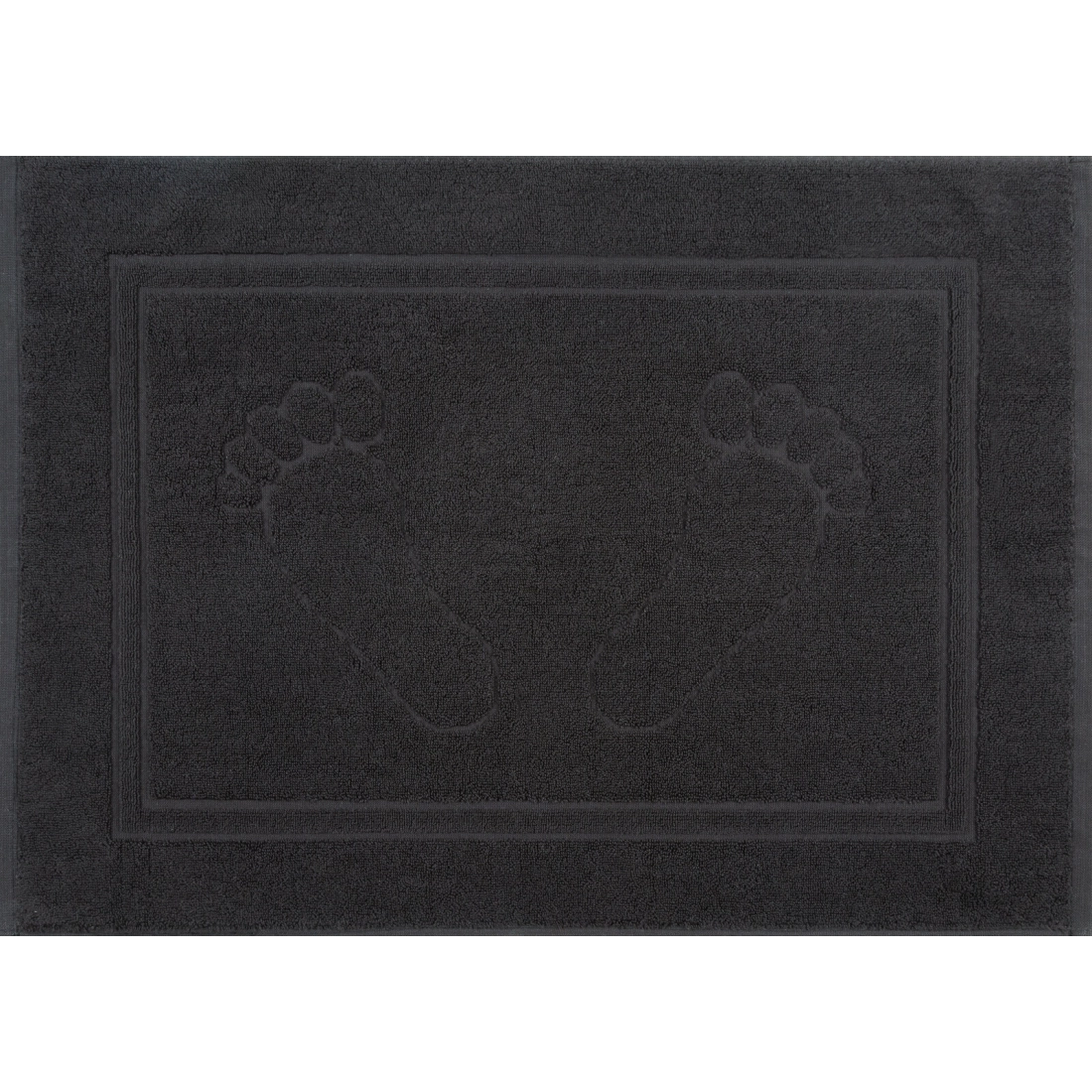 Kúpeľňový koberček Sammy z bavlny - čierny