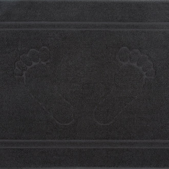 Kúpeľňový koberček Sammy z bavlny - čierny