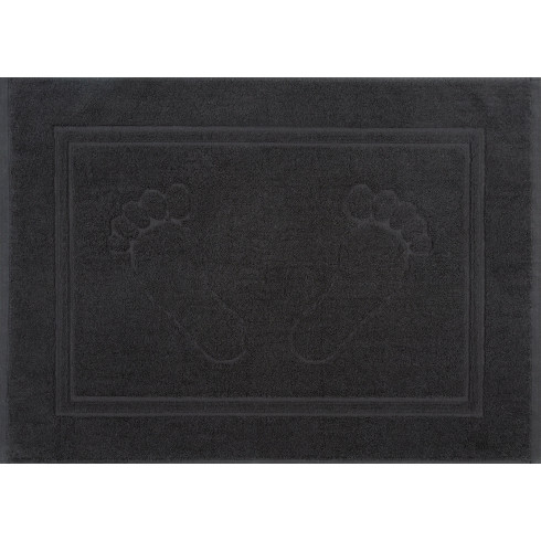 Kúpeľňový koberček Sammy z bavlny - čierny