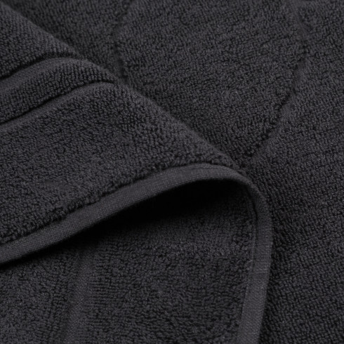 Kúpeľňový koberček Sammy z bavlny - čierny