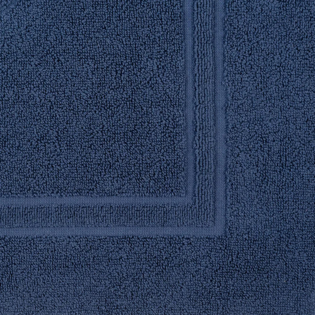 Kúpeľňový koberček Sammy z bavlny - modrý