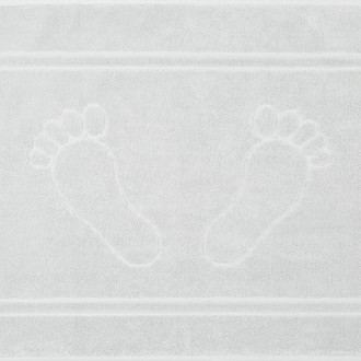 Kúpeľňový koberček Sammy z bavlny - šedý