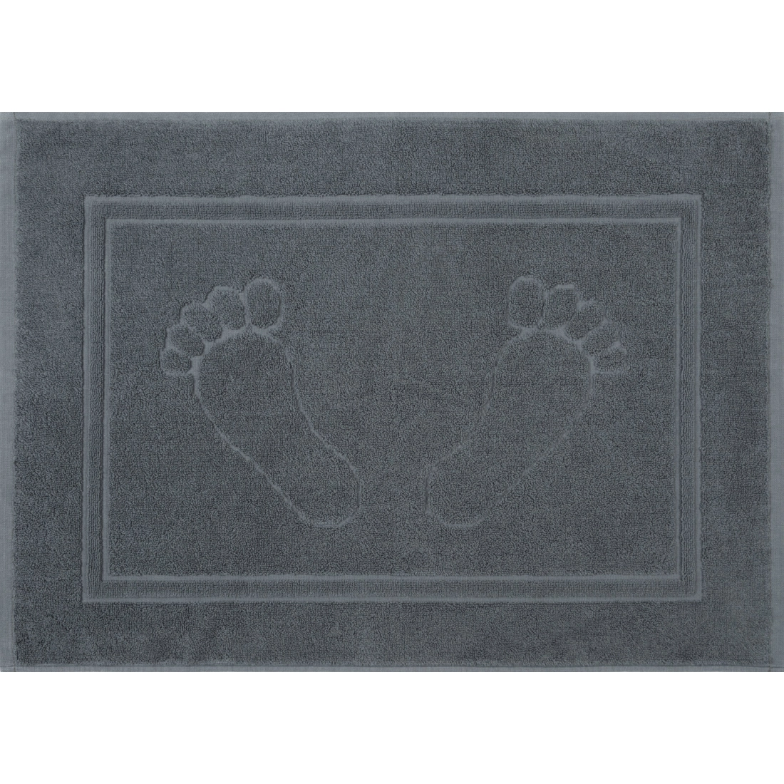 Kúpeľňový koberček Sammy z bavlny - tmavo šedý