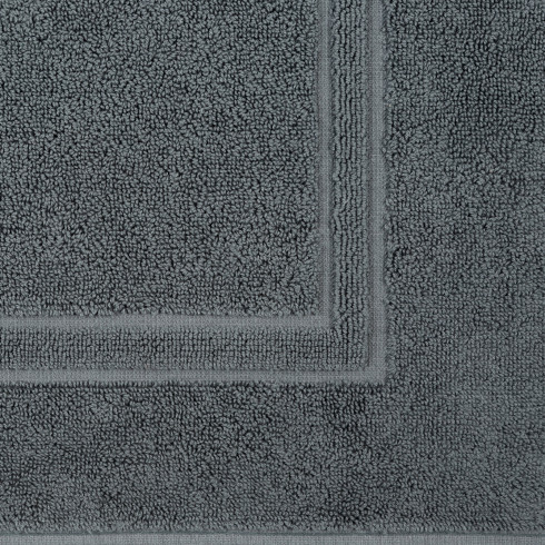 Kúpeľňový koberček Sammy z bavlny - tmavo šedý